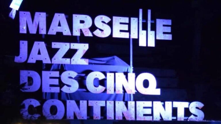 Affiche du festival de jazz des 5 continents à Marseille.