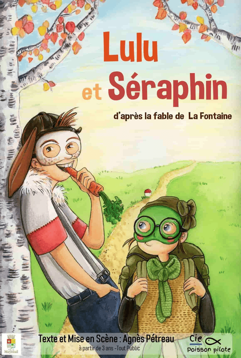 Lulu et Séraphin, deux enfants curieux, partagent une aventure théâtrale pour les enfants dès 3 ans.