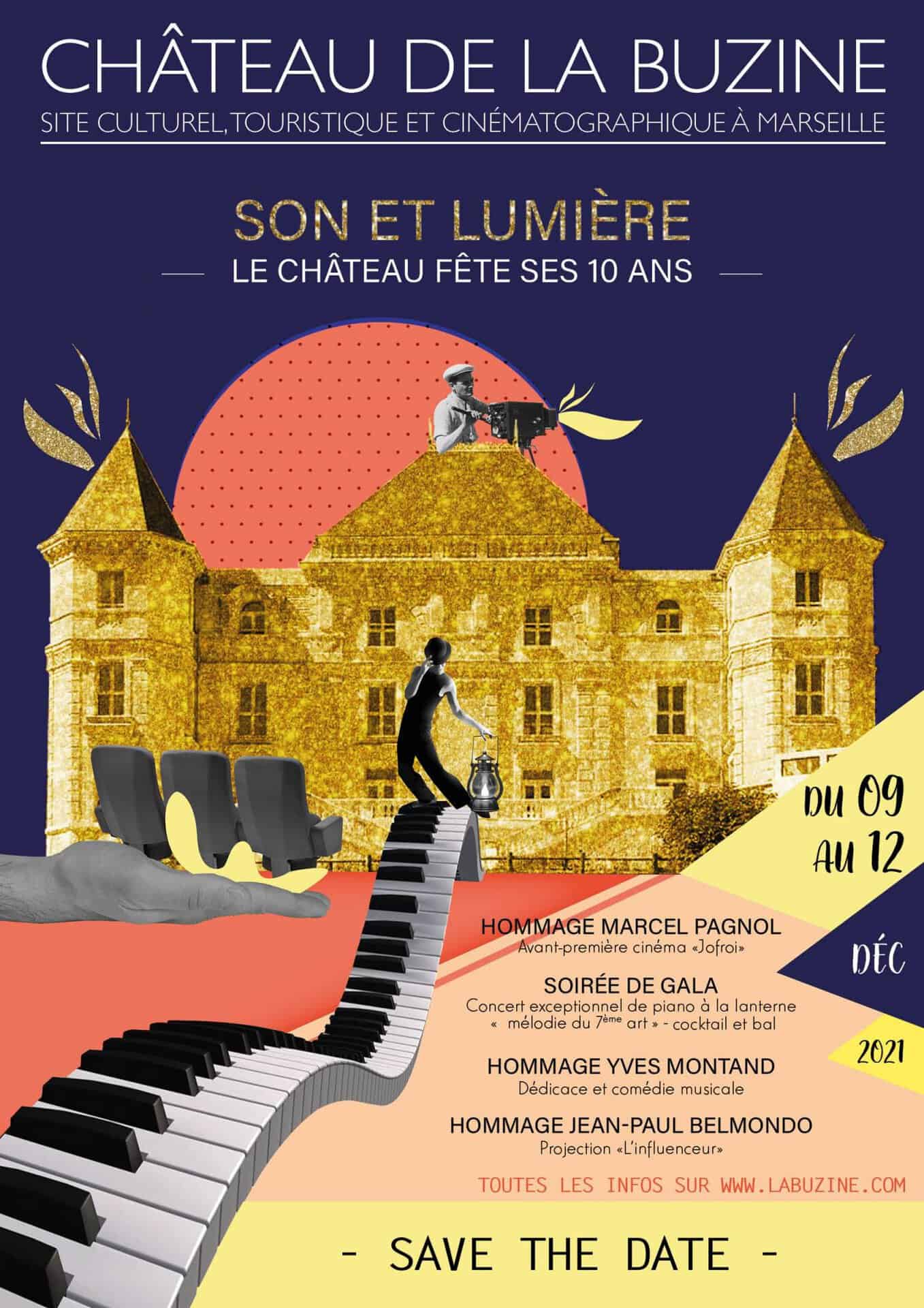 Balade en images du château illuminé pour ses 10 ans à Marseille.